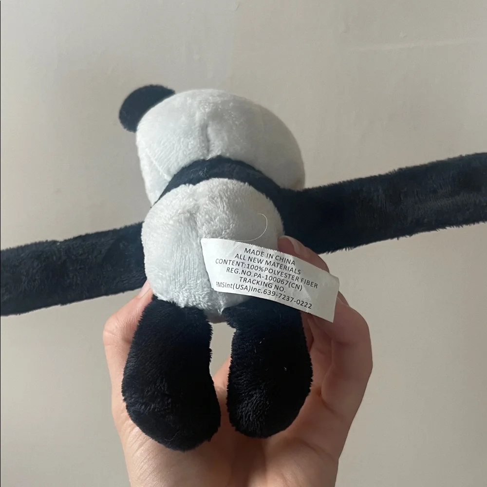 Adorable Black and White Panda Plush snap bracelet - Picture 5 of 9